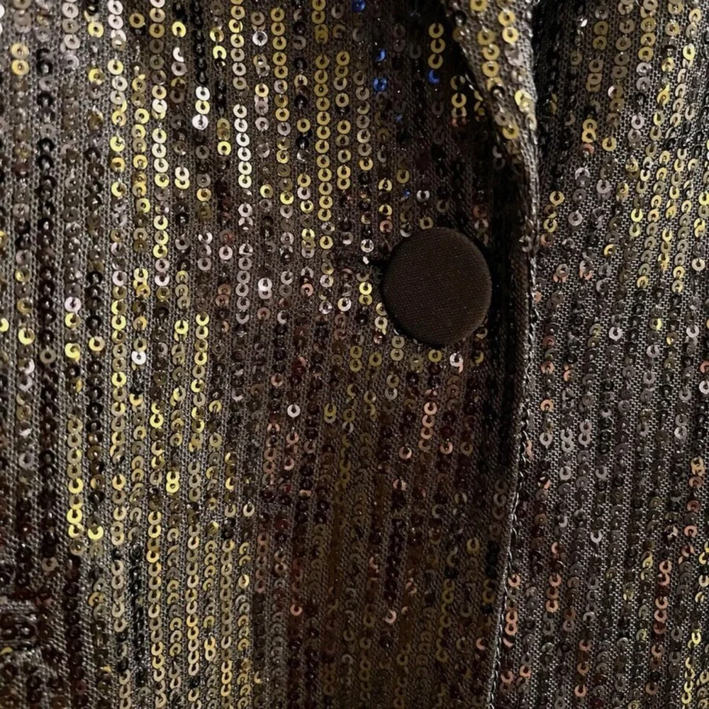 Philosophy Black Sequin Blazer Jacket Size Small NWT - Picture 9 of 15